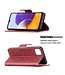 Rood Bookcase Hoesje voor de Samsung Galaxy A22 (5G)