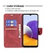 Rood Bookcase Hoesje voor de Samsung Galaxy A22 (5G)