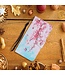 Roze Bloemen Bookcase Hoesje voor de Samsung Galaxy A22 (5G)