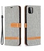 Grijs Jeans Bookcase Hoesje voor de Samsung Galaxy A22 (5G)