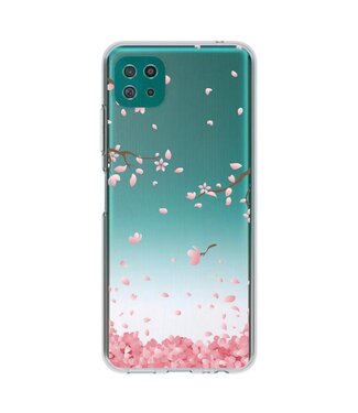 Roze Bloemetjes TPU Hoesje Samsung Galaxy A22 (5G)