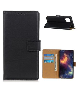 Zwart Wallet Bookcase Hoesje Samsung Galaxy A12