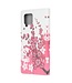 Rode Bloemen Bookcase Hoesje voor de Samsung Galaxy A12