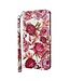 Rode Bloemen Design Bookcase Hoesje voor de Samsung Galaxy A12