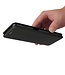 Zwart Carbon Bookcase Hoesje voor de Samsung Galaxy A12