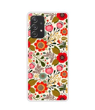 Bloemen TPU Hoesje Samsung Galaxy A52(s) 4G/5G