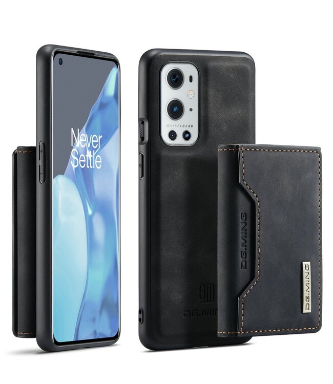 DG.Ming DG.Ming Zwart Wallet Hybrid Hoesje voor de OnePlus 9 Pro