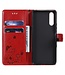 Rood Kat En Bij Bookcase Hoesje voor de Sony Xperia 10 III