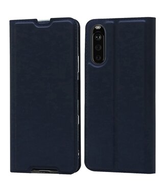 Blauw Bookcase Hoesje Sony Xperia 10 III