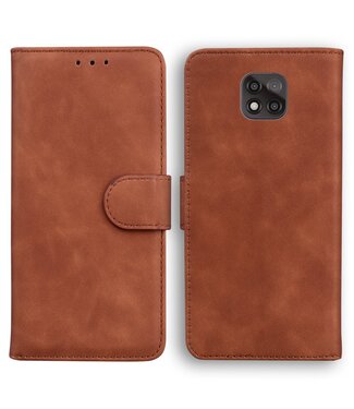 Bruin Bookcase Hoesje Motorola Moto G Power (2021)