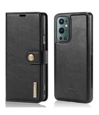 DG.Ming Zwart 2 in 1 Bookcase Hoesje OnePlus 9 Pro