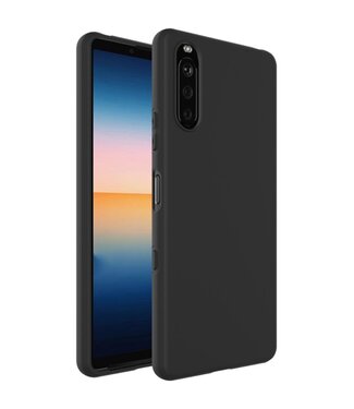 IMAK Zwart Mat TPU Hoesje Sony Xperia 10 III