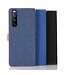 Blauw Jeans Bookcase Hoesje voor de Sony Xperia 10 III
