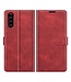 Rood Wallet Bookcase Hoesje voor de Sony Xperia 10 III