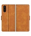 Bruin Wallet Bookcase Hoesje voor de Sony Xperia 10 III