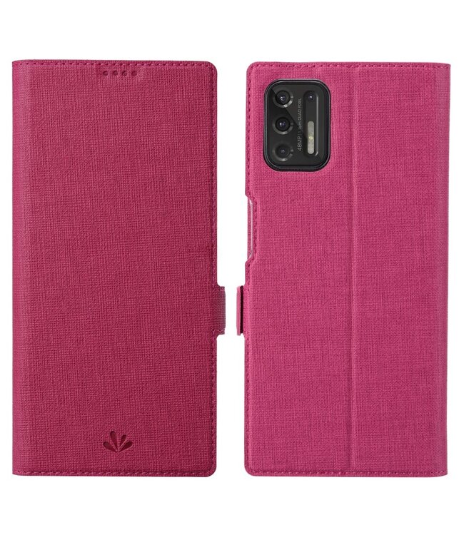 Vili DMX VILI DMK Roze Bookcase Hoesje voor de Motorola Moto G Stylus (2021)