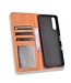 Bruin Vintage Wallet Bookcase Hoesje voor de Sony Xperia 10 III