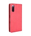 Rood Vintage Wallet Bookcase hoesje voor de Sony Xperia 10 III