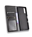 Zwart Vintage Wallet Bookcase Hoesje voor de Sony Xperia 10 III