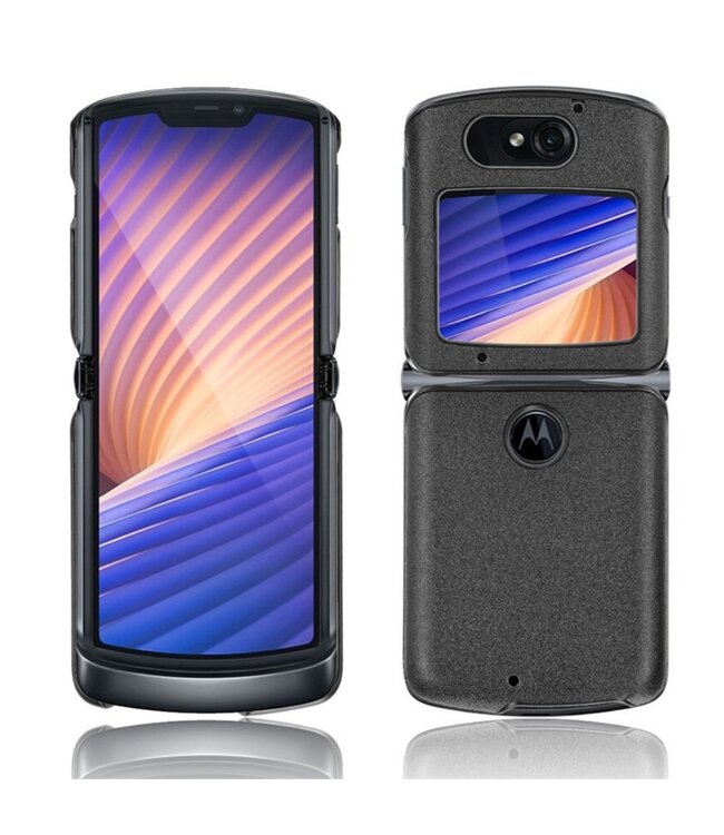 Zwart Hardcase Hoesje voor de Motorola Razr 5G