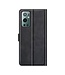 Zwart Wallet Bookcase Hoesje voor de OnePlus 9 Pro