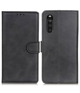 Zwart Bookcase Hoesje Sony Xperia 10 III