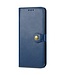 Blauw Glad Lederen Bookcase Hoesje voor de Sony Xperia 1 III