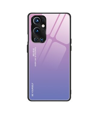 Roze / Paars Gradient Hardcase Hoesje OnePlus 9 Pro