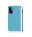 Blauw Spiegel Bookcase Hoesje voor de OnePlus 9 Pro