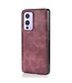 DG.Ming DG.Ming Rood 2 in 1 Bookcase Hoesje voor de OnePlus 9