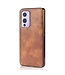 DG.Ming DG.Ming Bruin 2 in 1 Bookcase Hoesje voor de OnePlus 9