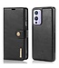 DG.Ming DG.Ming Zwart 2 in 1 Bookcase Hoesje voor de OnePlus 9