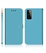 Blauw Spiegel Bookcase Hoesje voor de OnePlus 9