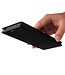 Zwart Carbon Bookcase Hoesje voor de Sony Xperia 1 III