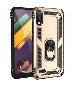 Goud Ring Kickstand Hybrid Hoesje LG K22