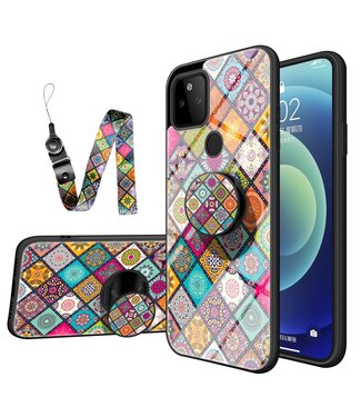 Kleurrijk Patroon Hardcase Hoesje Google Pixel 5a