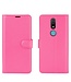 Roze Lychee Bookcase Hoesje voor de Nokia 2.4