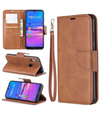 Bruin Bookcase Hoesje Huawei Y6 (2019)