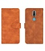 Bruin Skin Touch Bookcase Hoesje voor de Nokia 2.4