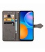 Grijs Mandala Bookcase Hoesje voor de Huawei P Smart (2021)