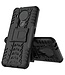 Zwart Kickstand Hybrid Hoesje voor de Nokia 3.4
