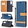 Blauw Jeans Bookcase Hoesje voor de Huawei P Smart (2021)