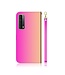 Roze Spiegel Bookcase Hoesje voor de Huawei P Smart (2021)