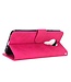 Roze Elegant Bookcase Hoesje voor de Nokia 3.4
