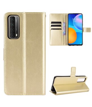 Goud Bookcase Hoesje Huawei P Smart (2021)