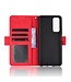 Rood Bookcase Hoesje voor de Huawei P Smart (2021)
