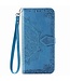 Blauw Mandala Bloem Bookcase Hoesje voor de Huawei Mate 40 Pro