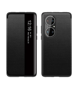 Zwart Flipcase Hoesje Huawei P50 Pro