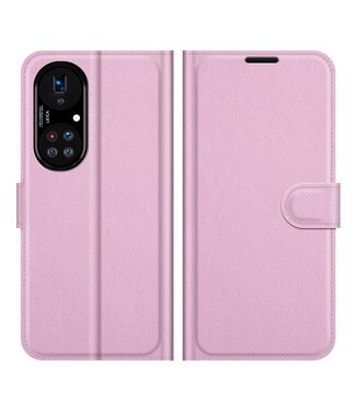 Roze Lychee Bookcase Hoesje Huawei P50 Pro