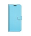 Blauw Lychee Bookcase Hoesje voor de Huawei P50 Pro